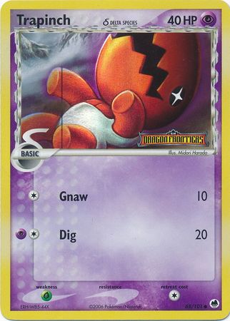 Pokemon | Trapinch (68/101) (Delta Species) (Stamped) [EX: Dragon Frontiers] | The Nerd Merchant