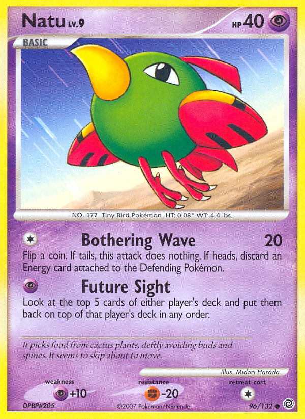 Pokemon | Natu (96/132) [Diamond & Pearl: Secret Wonders] | The Nerd Merchant