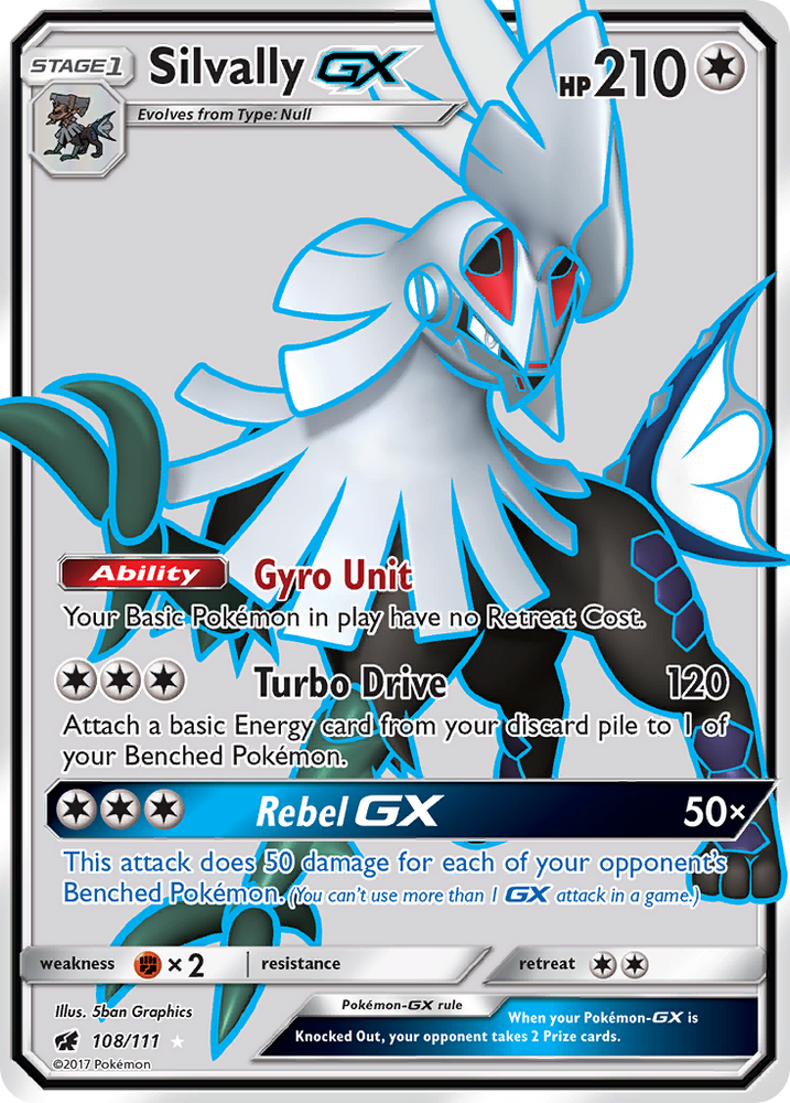 Pokemon | Silvally GX (108/111) [Sun & Moon: Crimson Invasion] | The Nerd Merchant