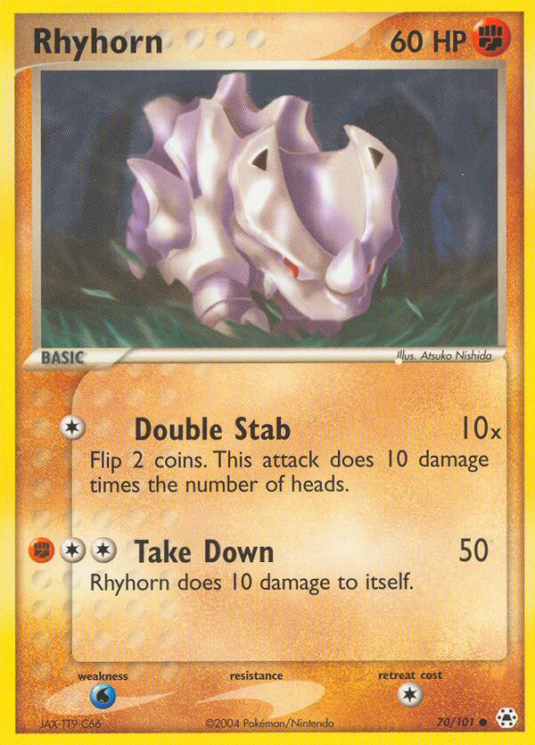 Pokemon | Rhyhorn (70/101) [EX: Hidden Legends] | The Nerd Merchant