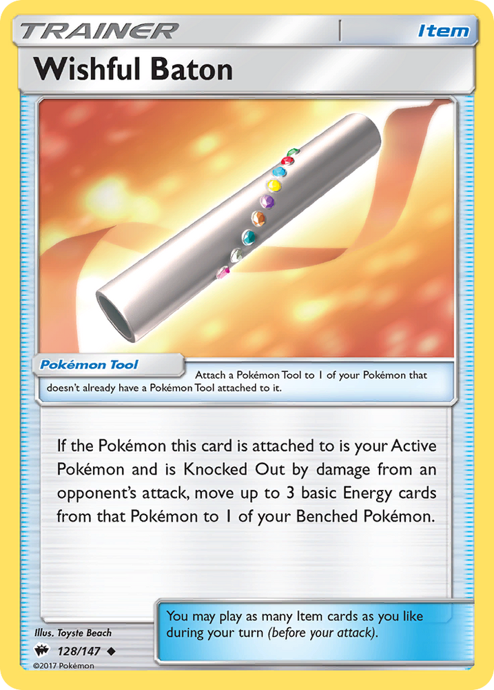 Pokemon | Wishful Baton (128/147) [Sun & Moon: Burning Shadows] | The Nerd Merchant