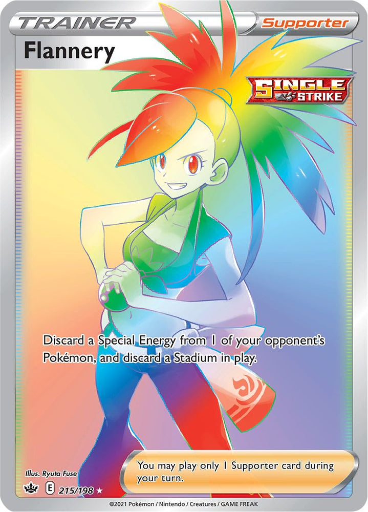 Pokemon | Flannery (215/198) [Sword & Shield: Chilling Reign] | The Nerd Merchant