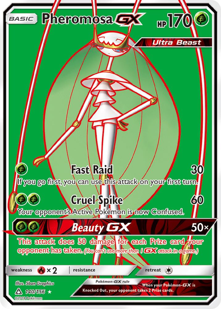 Pokemon | Pheromosa GX (140/156) [Sun & Moon: Ultra Prism] | The Nerd Merchant