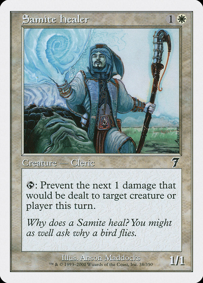 Magic | Samite Healer [Seventh Edition] | The Nerd Merchant