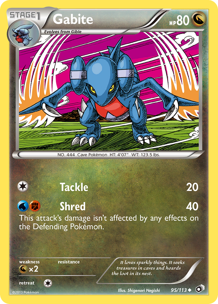 Pokemon | Gabite (95/113) [Black & White: Legendary Treasures] | The Nerd Merchant