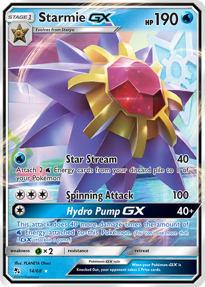 Pokemon | Starmie GX (14/68) [Sun & Moon: Hidden Fates] | The Nerd Merchant