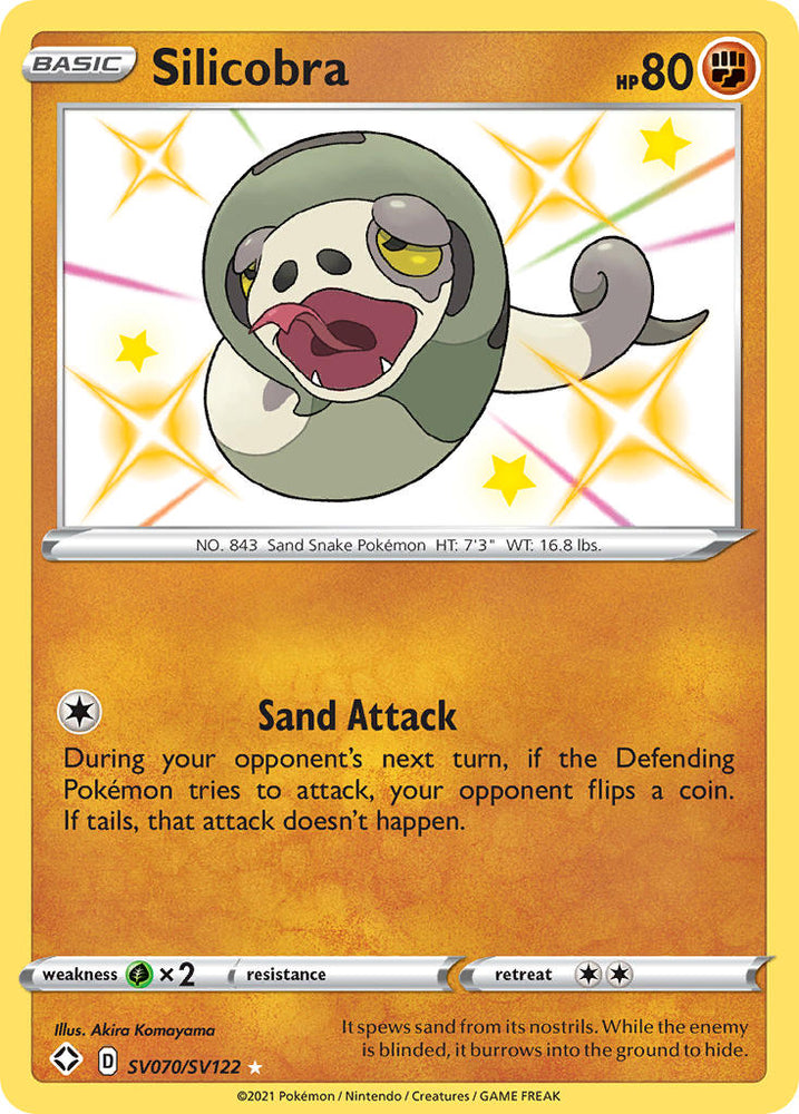 Pokemon | Silicobra (SV070/SV122) [Sword & Shield: Shining Fates] | The Nerd Merchant