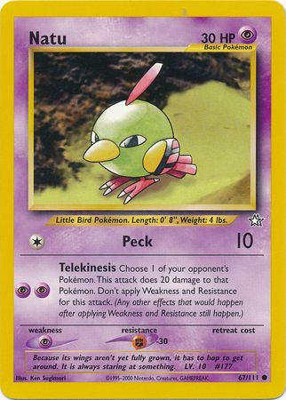 Pokemon | Natu (67/111) [Neo Genesis Unlimited] | The Nerd Merchant