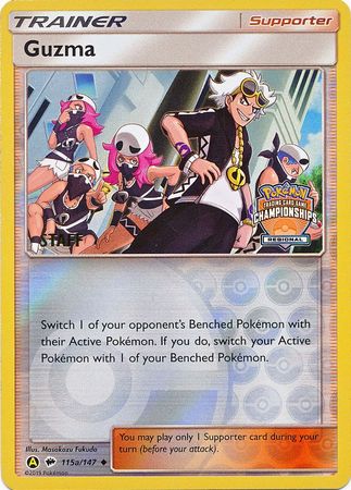 Pokemon | Guzma (115a/147) (Regional Championship Promo Staff) [Sun & Moon: Burning Shadows] | The Nerd Merchant