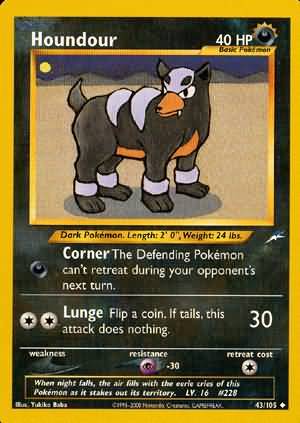 Pokemon | Houndour (43/105) [Neo Destiny Unlimited] | The Nerd Merchant