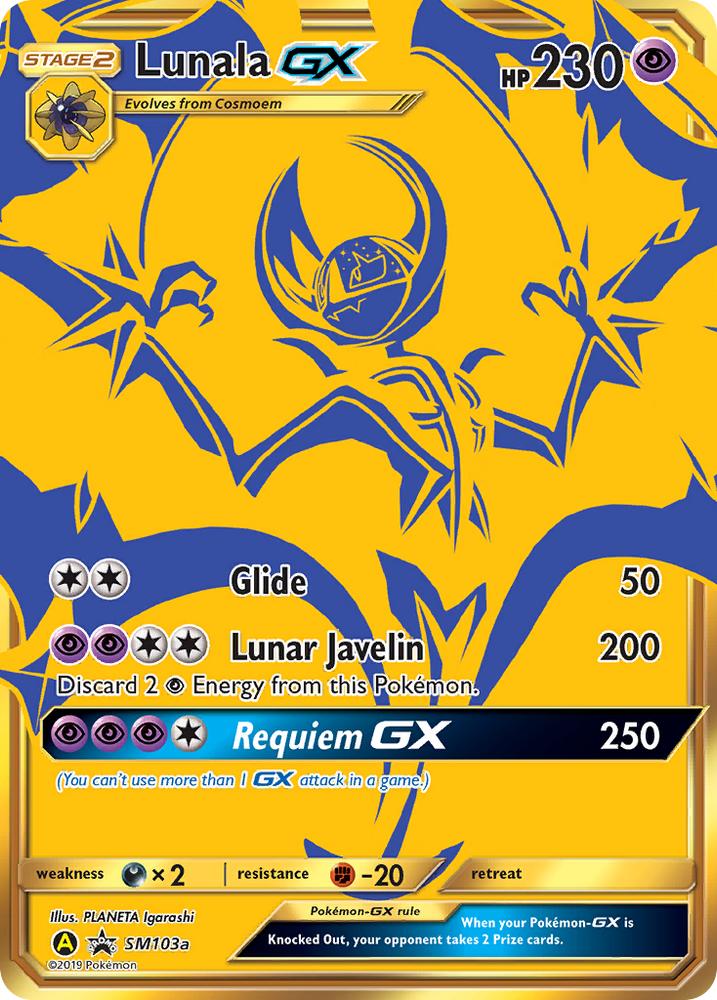 Pokemon | Lunala GX (SM103a) [Sun & Moon: Black Star Promos] | The Nerd Merchant