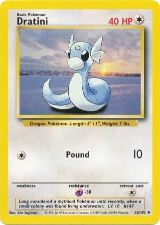 Pokemon | Dratini (26/102) [Base Set Unlimited] | The Nerd Merchant
