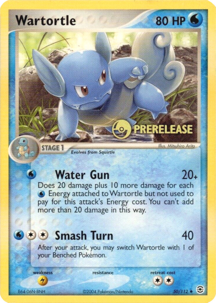 Pokemon | Wartortle (50/112) (Prerelease) [EX: FireRed & LeafGreen] | The Nerd Merchant