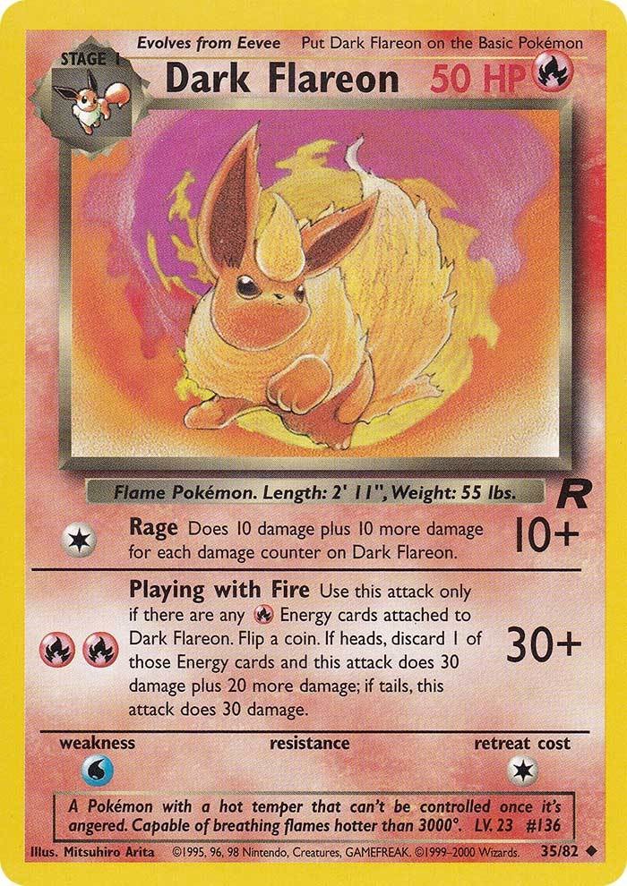 Pokemon | Dark Flareon (35/82) [Team Rocket Unlimited] | The Nerd Merchant