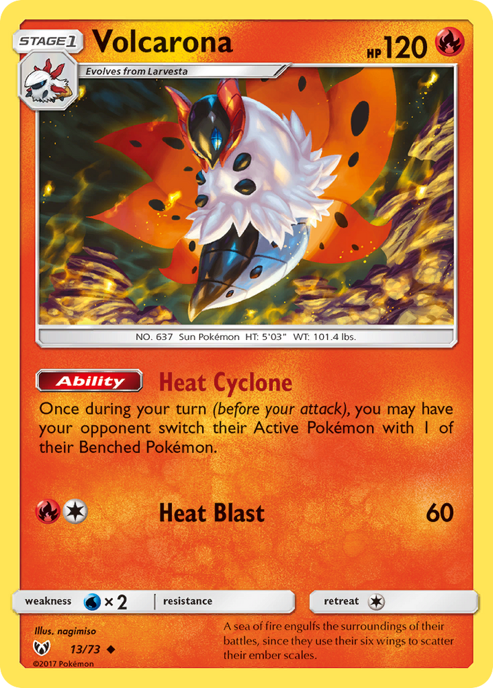 Pokemon | Volcarona (13/73) [Sun & Moon: Shining Legends] | The Nerd Merchant