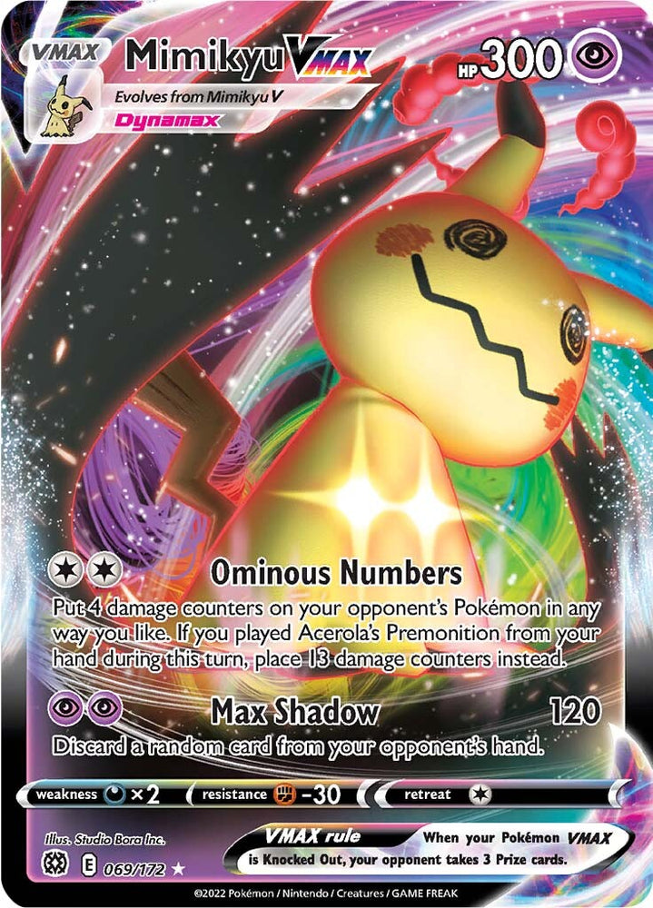 Pokemon | Mimikyu VMAX (069/172) [Sword & Shield: Brilliant Stars] | The Nerd Merchant