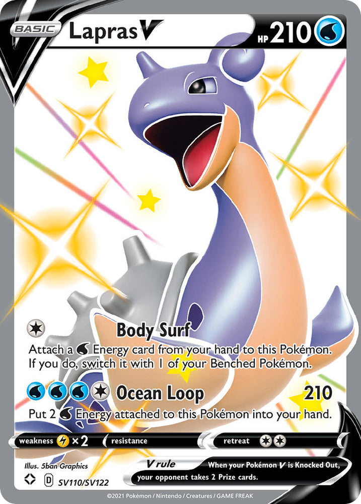 Pokemon | Lapras V (SV110/SV122) [Sword & Shield: Shining Fates] | The Nerd Merchant