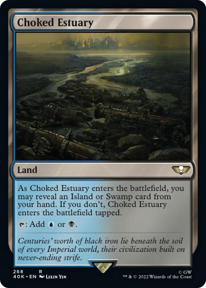 Magic | Choked Estuary (Surge Foil) [Warhammer 40,000] | The Nerd Merchant