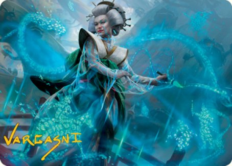 Magic | Bearer of Memory Art Card (Gold-Stamped Signature) [Kamigawa: Neon Dynasty Art Series] | The Nerd Merchant