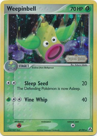 Pokemon | Weepinbell (47/92) (Stamped) [EX: Legend Maker] | The Nerd Merchant