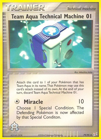 Pokemon | Team Aqua Technical Machine 01 (79/95) [EX: Team Magma vs Team Aqua] | The Nerd Merchant
