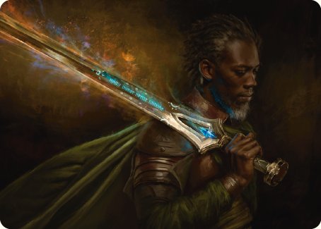 Magic | Anduril, Flame of the West Art Card [The Lord of the Rings: Tales of Middle-earth Art Series] | The Nerd Merchant
