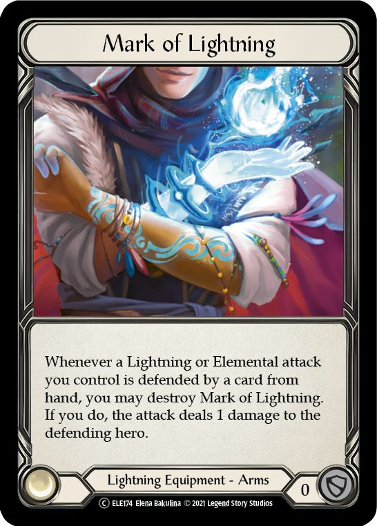 Flesh and Blood TCG | Mark of Lightning [U-ELE174] (Tales of Aria Unlimited)  Unlimited Rainbow Foil | The Nerd Merchant
