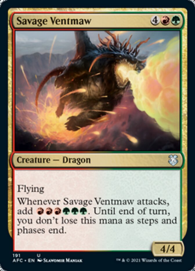 Magic | Savage Ventmaw [Dungeons & Dragons: Adventures in the Forgotten Realms Commander] | The Nerd Merchant