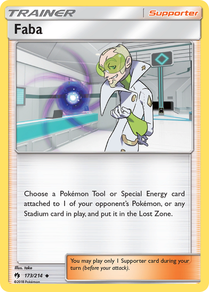 Pokemon | Faba (173/214) [Sun & Moon: Lost Thunder] | The Nerd Merchant