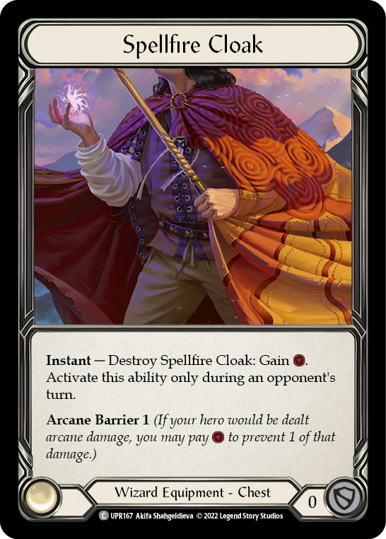 Flesh and Blood TCG | Spellfire Cloak [UPR167] (Uprising)  Rainbow Foil | The Nerd Merchant