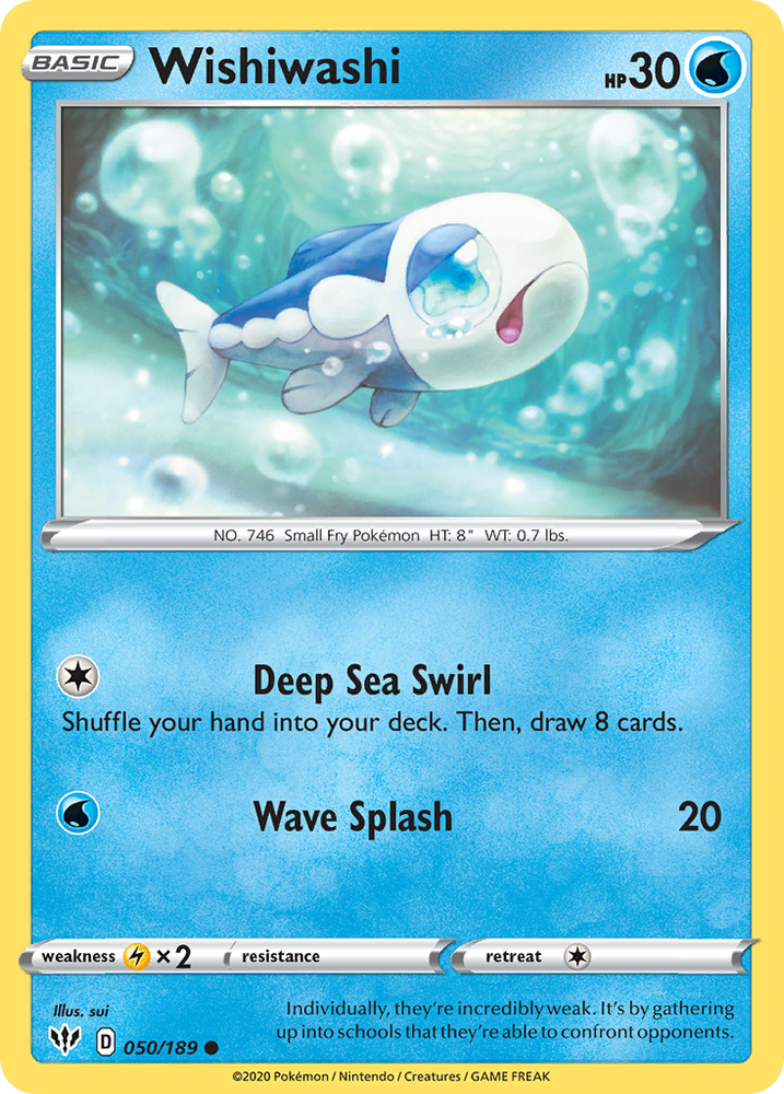 Pokemon | Wishiwashi (050/189) [Sword & Shield: Darkness Ablaze] | The Nerd Merchant