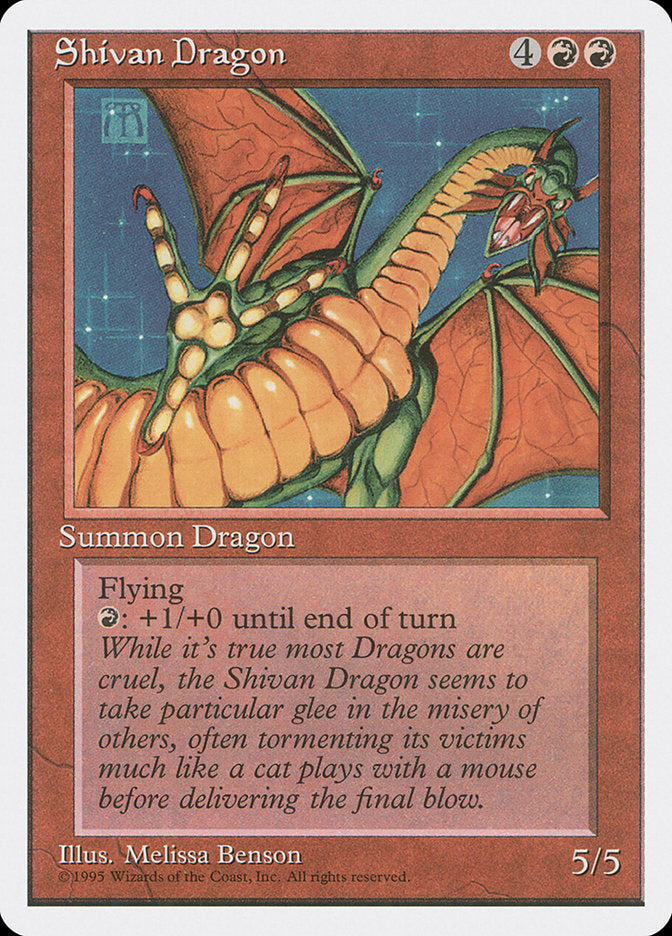 Magic | Shivan Dragon [Fourth Edition] | The Nerd Merchant