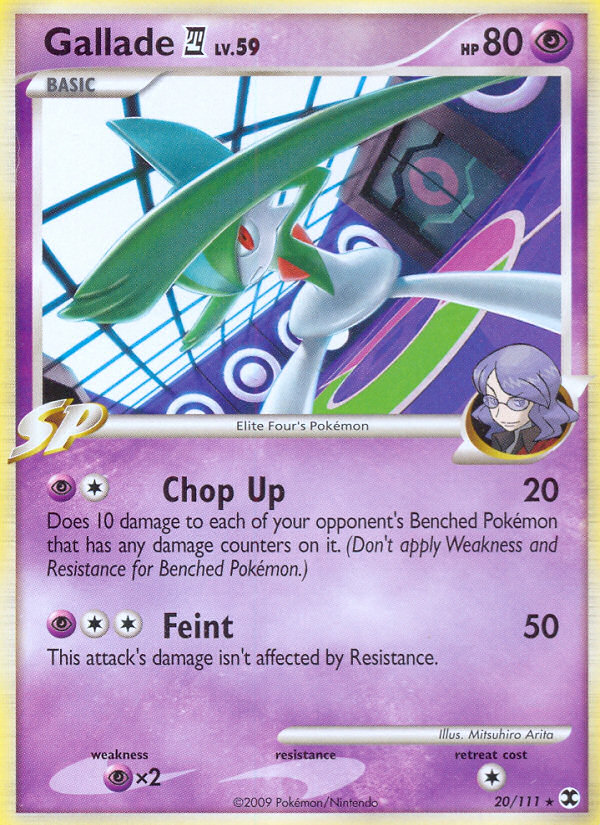 Pokemon | Gallade (20/111) [Platinum: Rising Rivals] | The Nerd Merchant