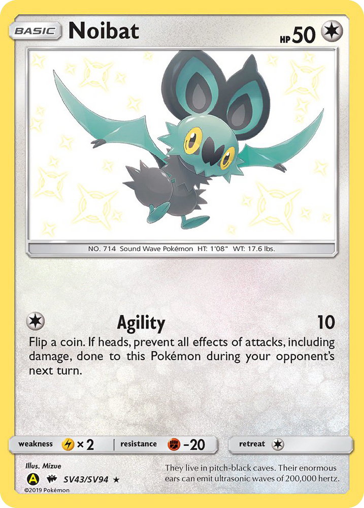 Pokemon | Noibat (SV43/SV94) [Sun & Moon: Hidden Fates - Shiny Vault] | The Nerd Merchant