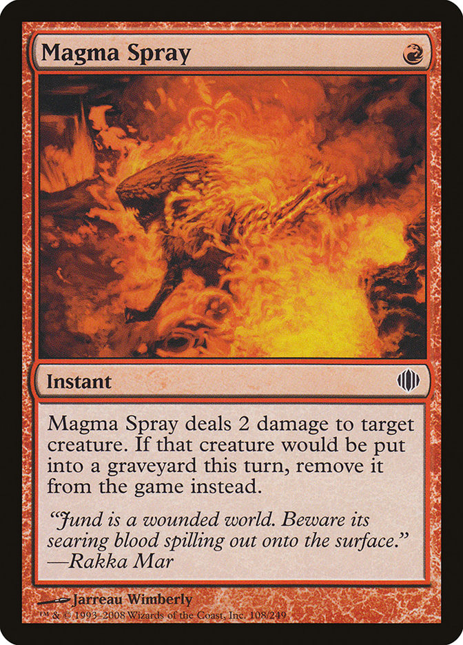 Magic | Magma Spray [Shards of Alara] | The Nerd Merchant