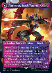 Magic | Flamewar, Brash Veteran // Flamewar, Streetwise Operative (Shattered Glass) [Transformers] | The Nerd Merchant