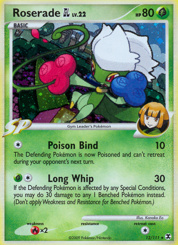 Pokemon | Roserade GL (12/111) [Platinum: Rising Rivals] | The Nerd Merchant