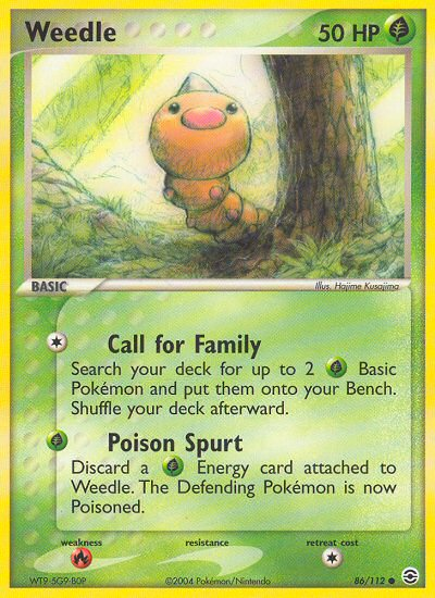 Pokemon | Weedle (86/112) [EX: FireRed & LeafGreen] | The Nerd Merchant