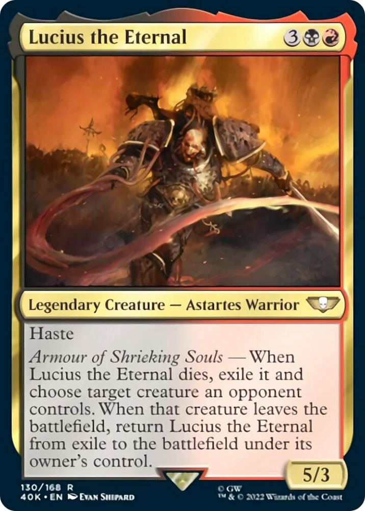Magic | Lucius the Eternal (Surge Foil) [Warhammer 40,000] | The Nerd Merchant