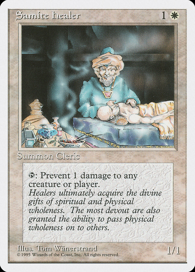 Magic | Samite Healer [Fourth Edition] | The Nerd Merchant