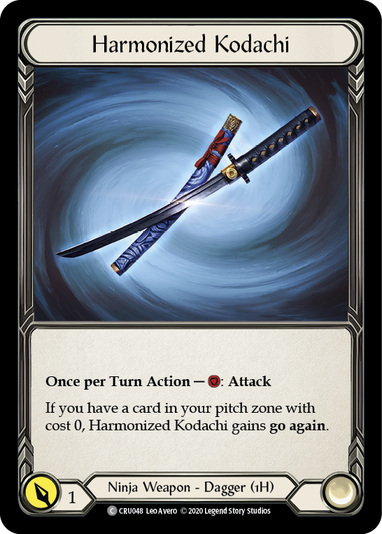 Flesh and Blood TCG | Harmonized Kodachi [CRU048] (Crucible of War)  1st Edition Normal | The Nerd Merchant