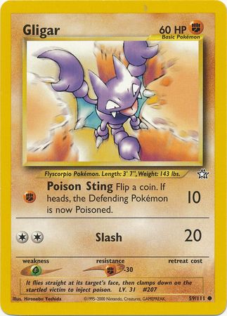 Pokemon | Gligar (59/111) [Neo Genesis Unlimited] | The Nerd Merchant
