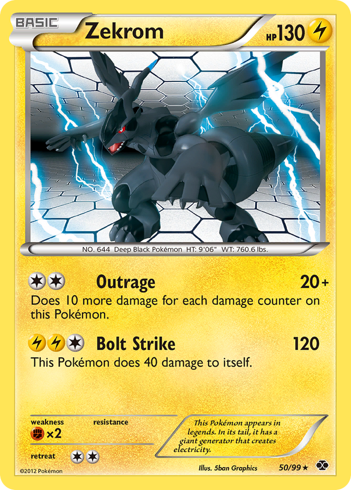 Pokemon | Zekrom (50/99) [Black & White: Next Destinies] | The Nerd Merchant