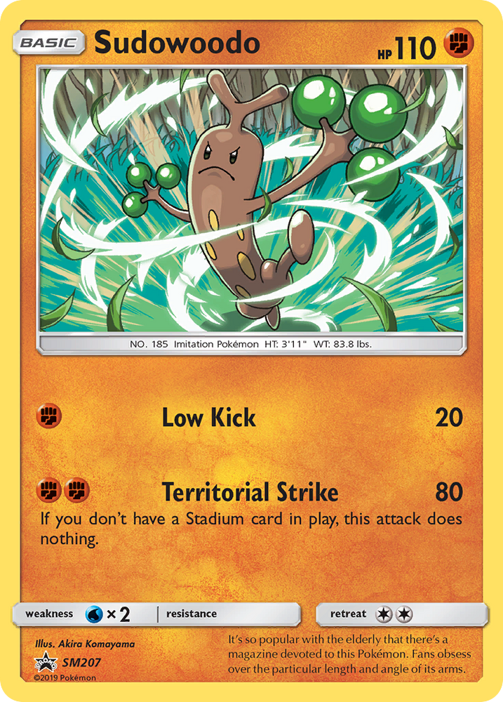 Pokemon | Sudowoodo (SM207) [Sun & Moon: Black Star Promos] | The Nerd Merchant