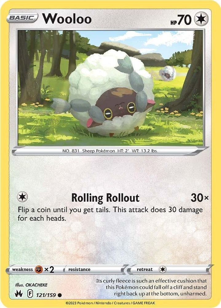 Pokemon | Wooloo (121/159) [Sword & Shield: Crown Zenith] | The Nerd Merchant