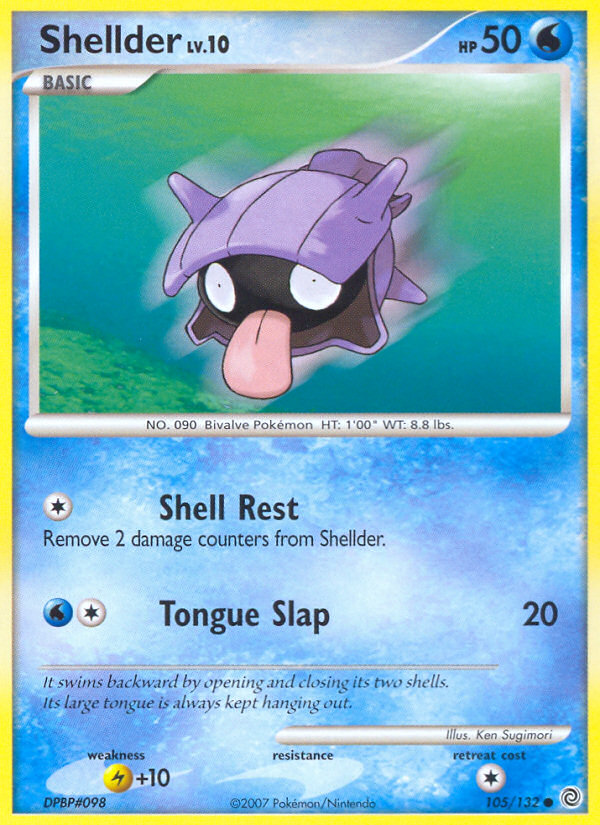 Pokemon | Shellder (105/132) [Diamond & Pearl: Secret Wonders] | The Nerd Merchant