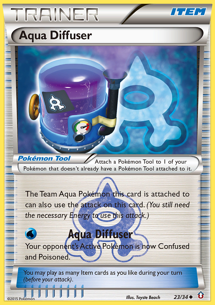 Pokemon | Aqua Diffuser (23/34) [XY: Double Crisis] | The Nerd Merchant