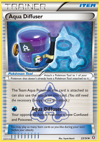 Pokemon | Aqua Diffuser (23/34) [XY: Double Crisis] | The Nerd Merchant