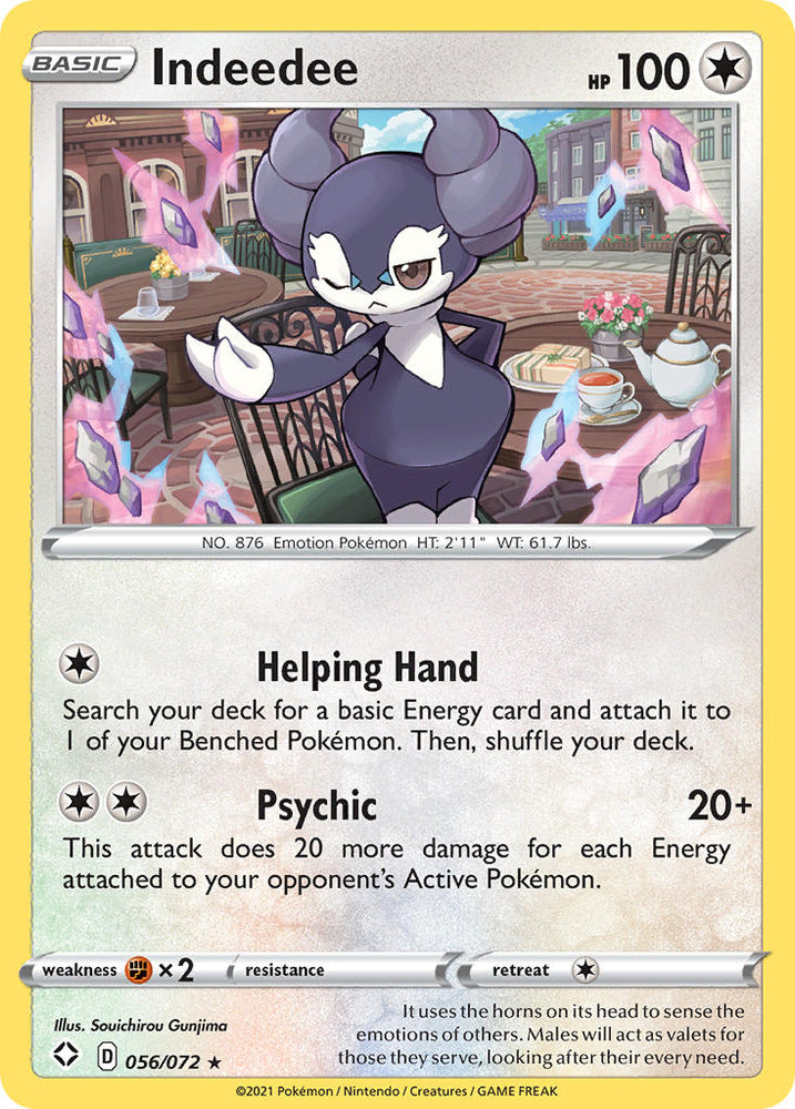 Pokemon | Indeedee (056/072) [Sword & Shield: Shining Fates] | The Nerd Merchant