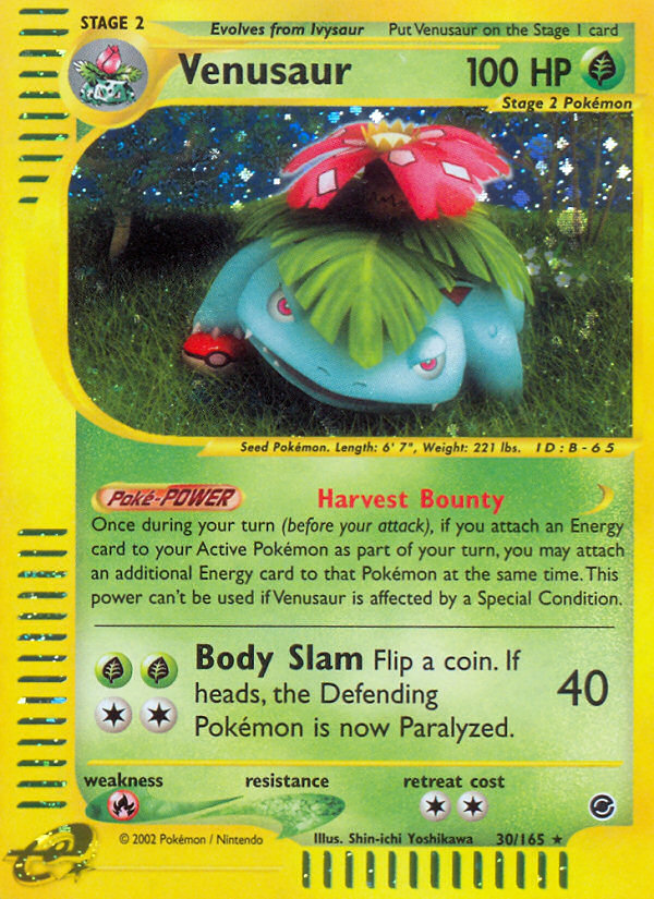 Pokemon | Venusaur (30/165) [Expedition: Base Set] | The Nerd Merchant